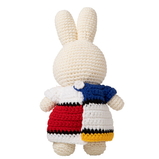 Miffy crochet toy with Mondrian dress